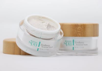 Omiana Natural Cosmetics Exfoliant ZenBerry Renewal Mask - Made without GMOs, Toxins, Artificial Fragrances, & More!